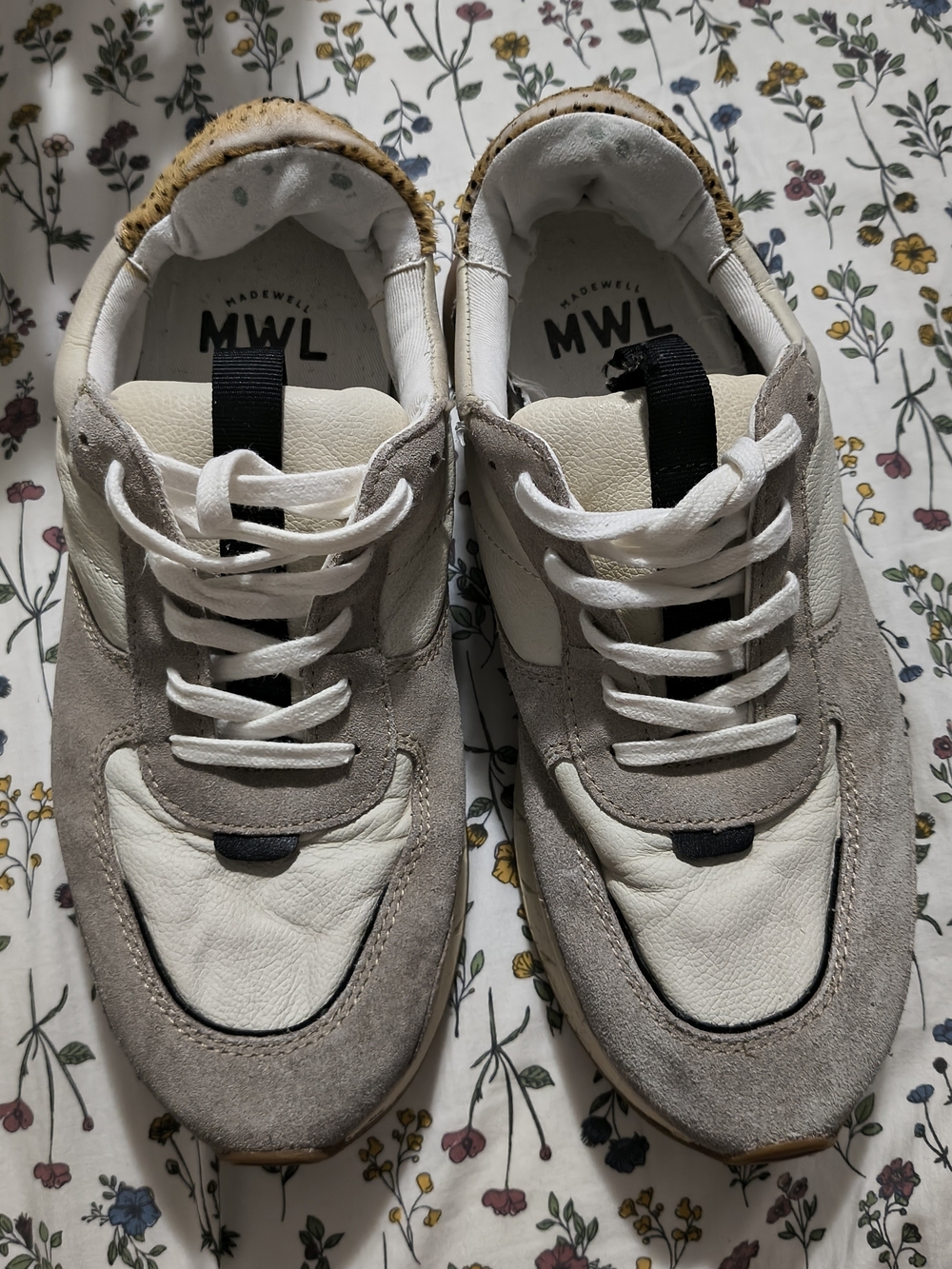 Madewell MWL White & Gray Casual Sneakers
